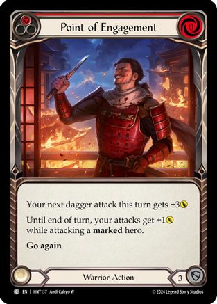 Point of Engagement (Red) [HNT137] (The Hunted)  Rainbow Foil