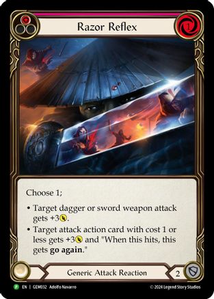 Razor Reflex (Red) [GEM032] (GEM Pack 1)  Rainbow Foil