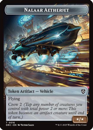 Nalaar Aetherjet // Treasure Double-Sided Token [Aetherdrift Tokens]
