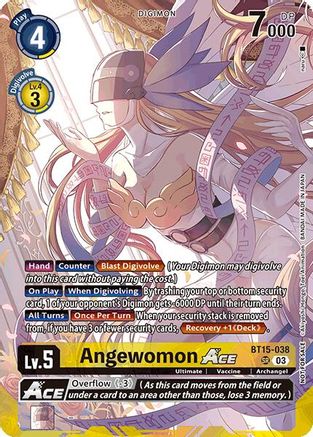Angewomon ACE [BT15-038] (Limited Card Pack) [World Convergence Promos]