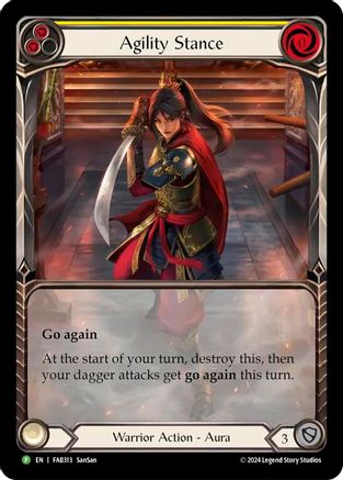 Agility Stance [FAB313] (Promo)  Rainbow Foil