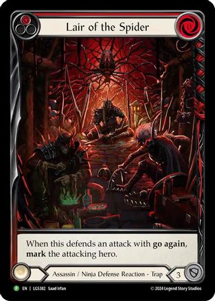 Lair of the Spider (Red) [LGS382] (Promo)  Rainbow Foil