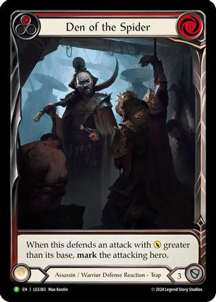 Den of the Spider (Red) [LGS383] (Promo)  Rainbow Foil