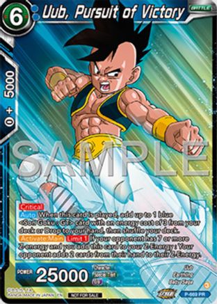 Uub, Pursuit of Victory (Zenkai Series Tournament Pack Vol.11) (P-669) [Tournament Promotion Cards]