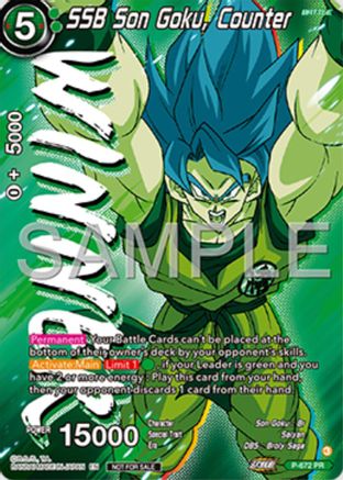 SSB Son Goku, Counter (Zenkai Series Tournament Pack Vol.11) (Winner) (P-672) [Tournament Promotion Cards]