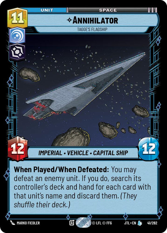 Annihilator - Tagge's Flagship (041/262) (041/262) [Jump to Lightspeed]