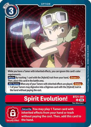 Spirit Evolution! [BT21-091] [World Convergence]