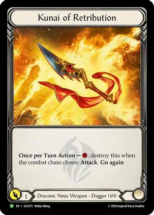 Kunai of Retribution [LGS373] (Promo)  Rainbow Foil