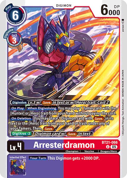 Arresterdramon [BT21-066] [World Convergence]
