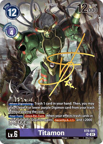 Titamon [BT6-081] (Signed) [World Convergence]