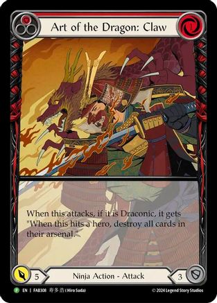 Art of the Dragon: Claw [FAB308] (Promo)  Rainbow Foil