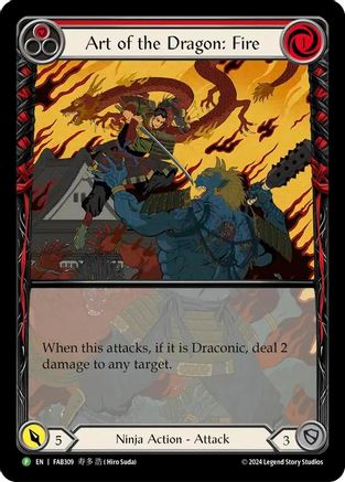 Art of the Dragon: Fire [FAB309] (Promo)  Rainbow Foil