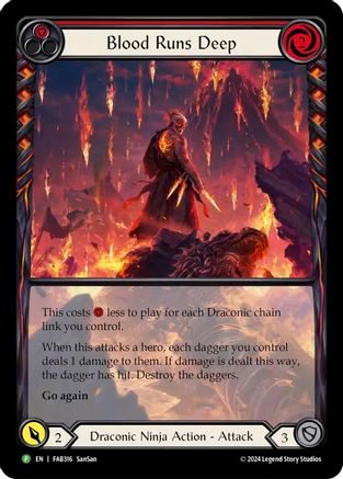 Blood Runs Deep [FAB316] (Promo)  Rainbow Foil