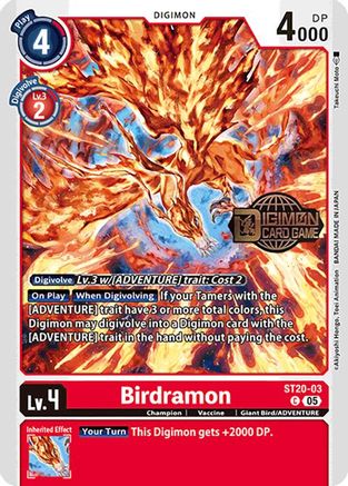 Birdramon [ST20-03] [Starter Deck: Protector of Light Promos]