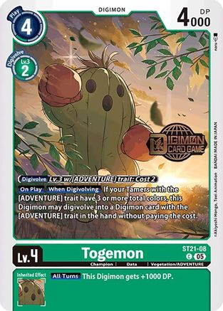 Togemon [ST21-08] [Starter Deck: Hero of Hope Promos]