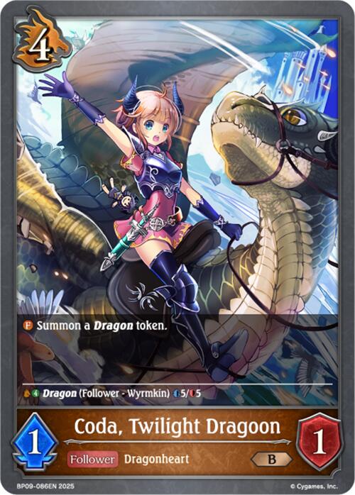Coda, Twilight Dragoon (BP09-086EN) [Duet of Dawn and Dusk]