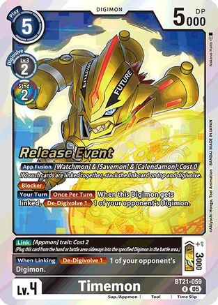 Timemon [BT21-059] [World Convergence Release Event Cards]