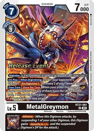 MetalGreymon [BT21-061] [World Convergence Release Event Cards]