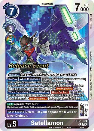 Satellamon [BT21-074] [World Convergence Release Event Cards]