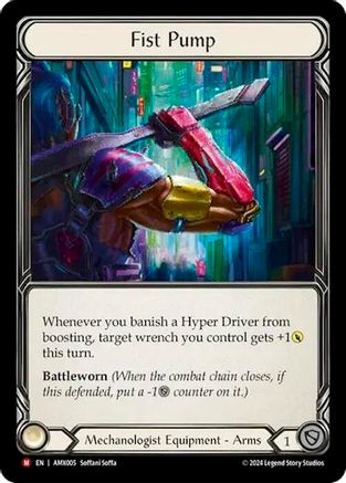 Fist Pump [AMX005] (Armory Deck: Maxx Nitro)  Rainbow Foil