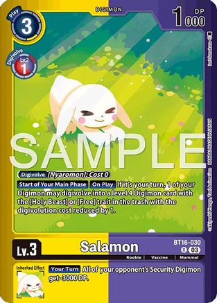 Salamon [BT16-030] (Limited Card Pack -Billion Bullet-) [Limited Card Pack -Billion Bullet-]