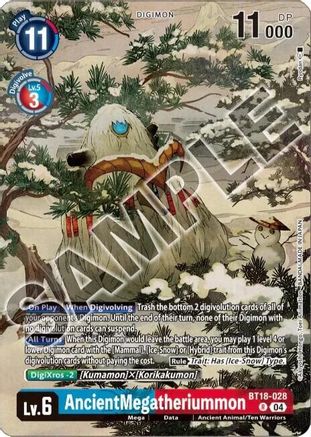 AncientMegatheriummon [BT18-028] (Tamer's Selection Box Ver. Championship 2024) [Release Special Booster Ver.2.0]