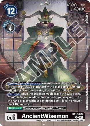 AncientWisemon [BT18-074] (Tamer's Selection Box Ver. Championship 2024) [Release Special Booster Ver.2.0]