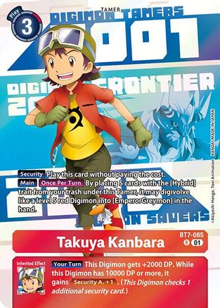 Takuya Kanbara [BT7-085] (Digimon Animation Series 25th Anniversary Set) [Next Adventure]