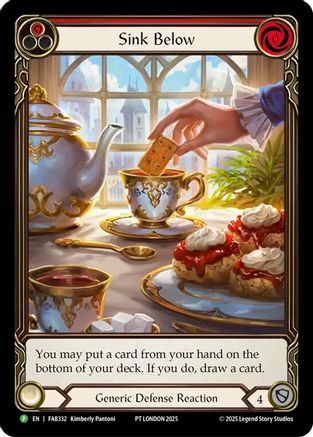 Sink Below (Red) [FAB332] (Promo)  Rainbow Foil