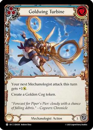 Goldwing Turbine (Blue) [SEA038] (High Seas)  Rainbow Foil