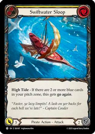 Swiftwater Sloop (Yellow) [SEA167] (High Seas)  Rainbow Foil