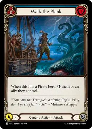 Walk the Plank (Blue) [SEA237] (High Seas)  Rainbow Foil