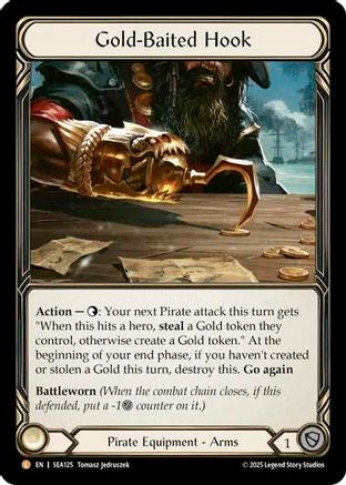 Gold-Baited Hook (Treasure) [SEA125] (High Seas)  Cold Foil