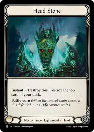 Head Stone (Treasure) [SEA081] (High Seas)  Cold Foil