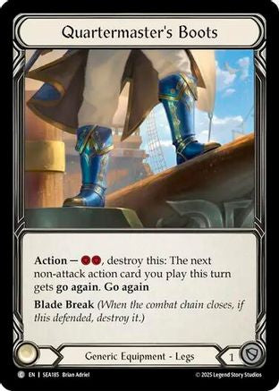 Quartermaster's Boots (Treasure) [SEA185] (High Seas)  Cold Foil