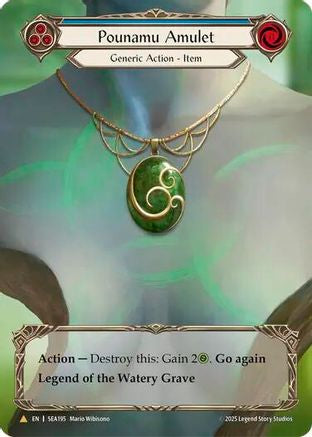 Pounamu Amulet (Treasure) [SEA195] (High Seas)  Cold Foil
