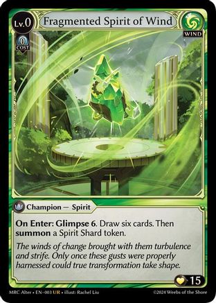 Fragmented Spirit of Wind (3) [Mercurial Heart Alter Edition]