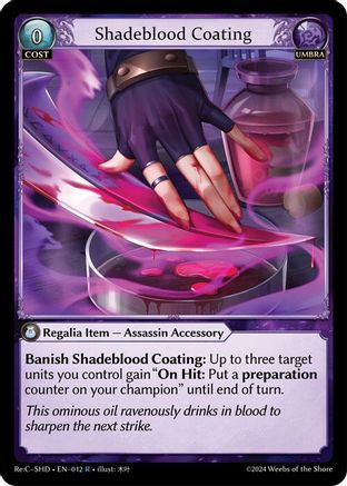 Shadeblood Coating (012) [Tristan Re:Collection, Shadowdancer Lite]