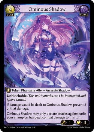 Ominous Shadow (030) [Tristan Re:Collection, Shadowdancer Lite]