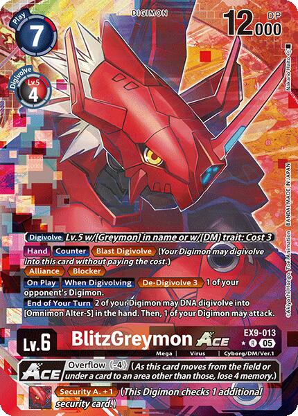 BlitzGreymon ACE [EX9-013] (Alternate Art) [Versus Monsters]