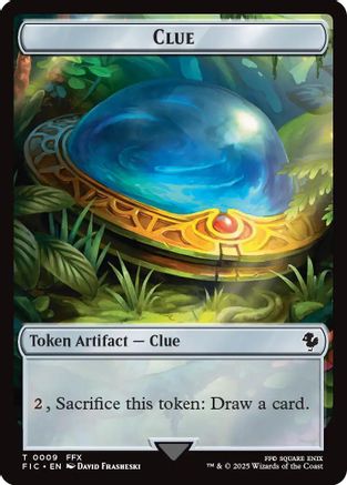 Clue // Treasure Double-Sided Token [FINAL FANTASY Commander Tokens]