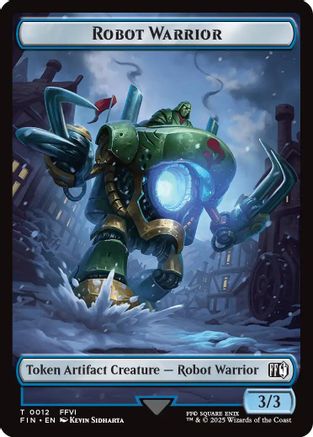 Robot Warrior (0012) // Copy (0001) Double-Sided Token [FINAL FANTASY Tokens]