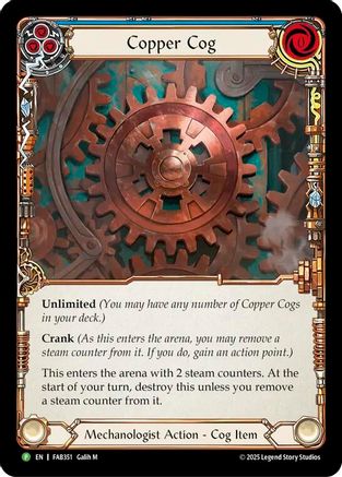 Copper Cog [FAB351] (Promo)  Cold Foil