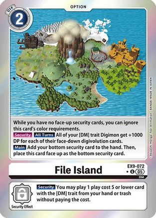 File Island [EX9-072] (Limited Foil) [Versus Monsters]