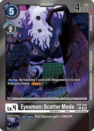 Eyesmon: Scatter Mode [EX9-048] (Limited Foil) [Versus Monsters]