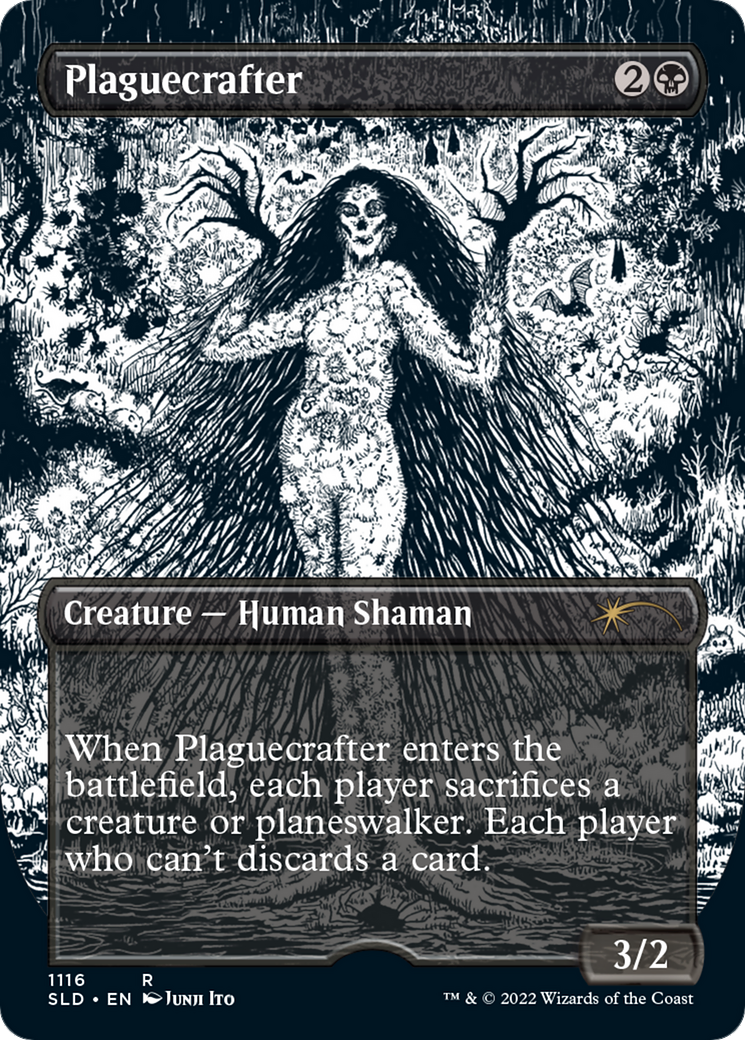 Plaguecrafter (Borderless) (SLD-1116) - Secret Lair Drop (Borderless) Etched Foil