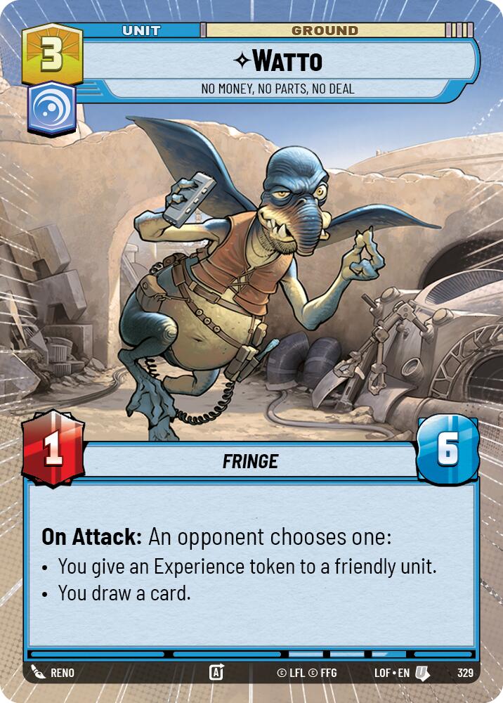 Watto - No Money, No Parts, No Deal (329) (Hyperspace) (329) [Legends of the Force]