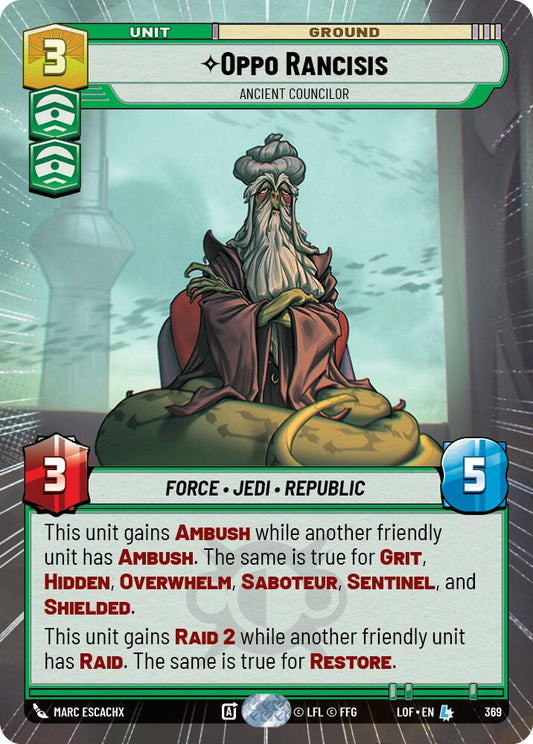 Oppo Rancisis - Ancient Councilor (369) (Hyperspace) (369) [Legends of the Force]