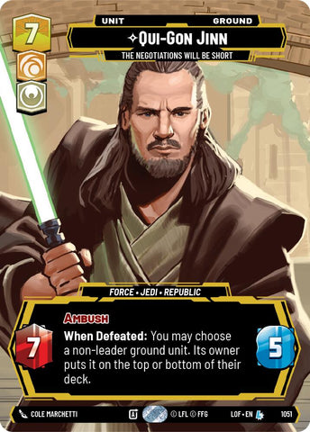 Qui-Gon Jinn - The Negotiations Will Be Short (1051) (Prestige) (1051) [Legends of the Force]