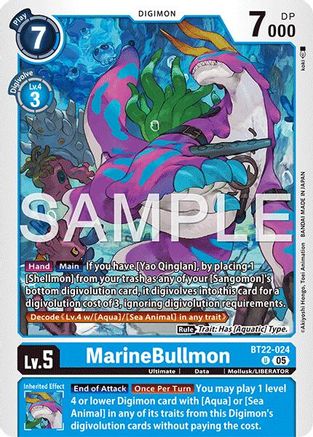 MarineBullmon [BT22-024] [Cyber Eden]